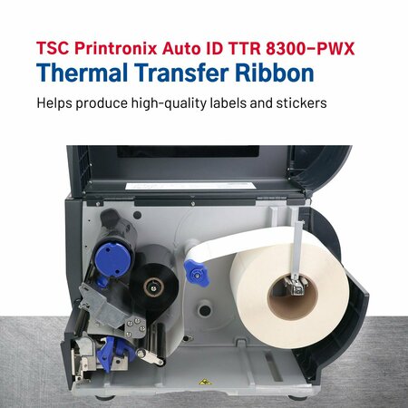 Tsc 8300-PWX Thermal Transfer Ribbon, 110 mm x 625 m, 1 Core, 4.33 x 2051', 6/PK P140285-001